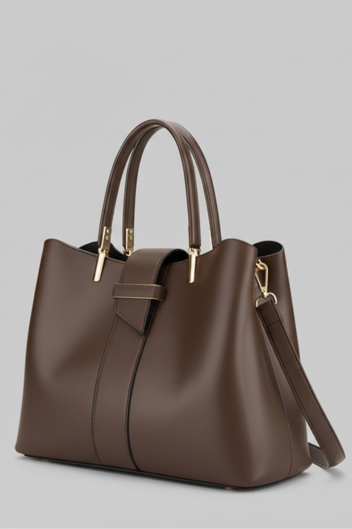 Morgan | Women’s Structured Shoulder Bag with Handles and Strap