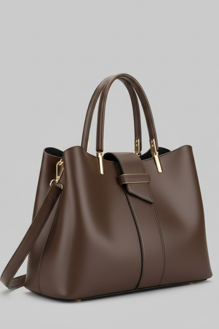Morgan | Women’s Structured Shoulder Bag with Handles and Strap