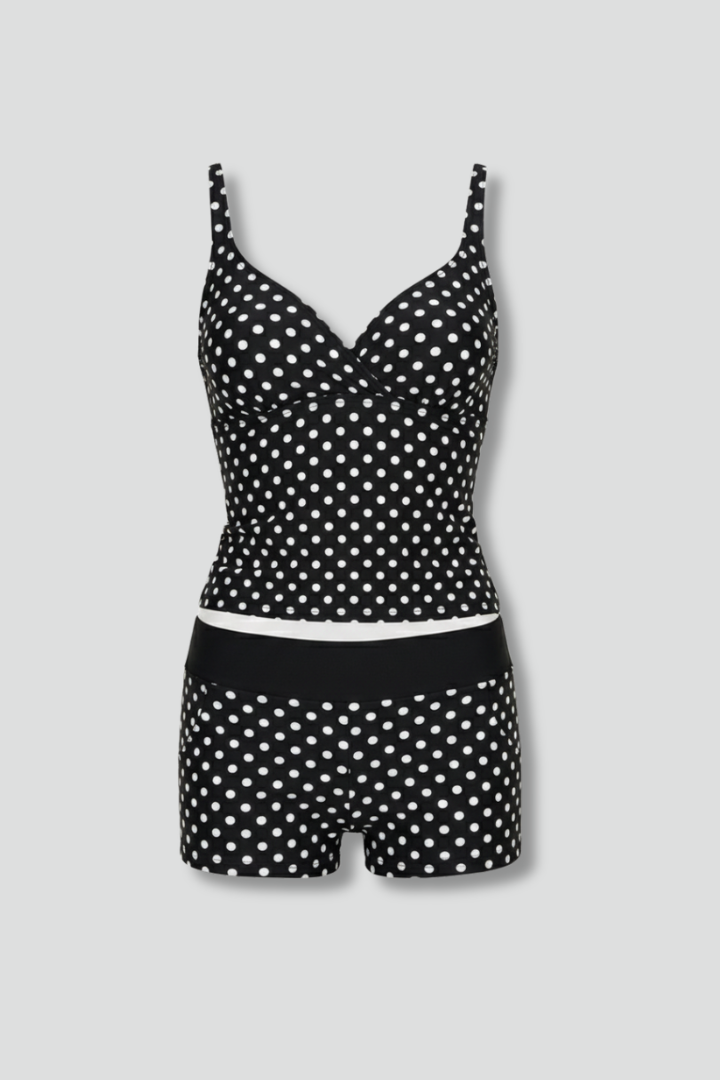 Maria | Women’s Wrap Top Tankini Set with Shorts
