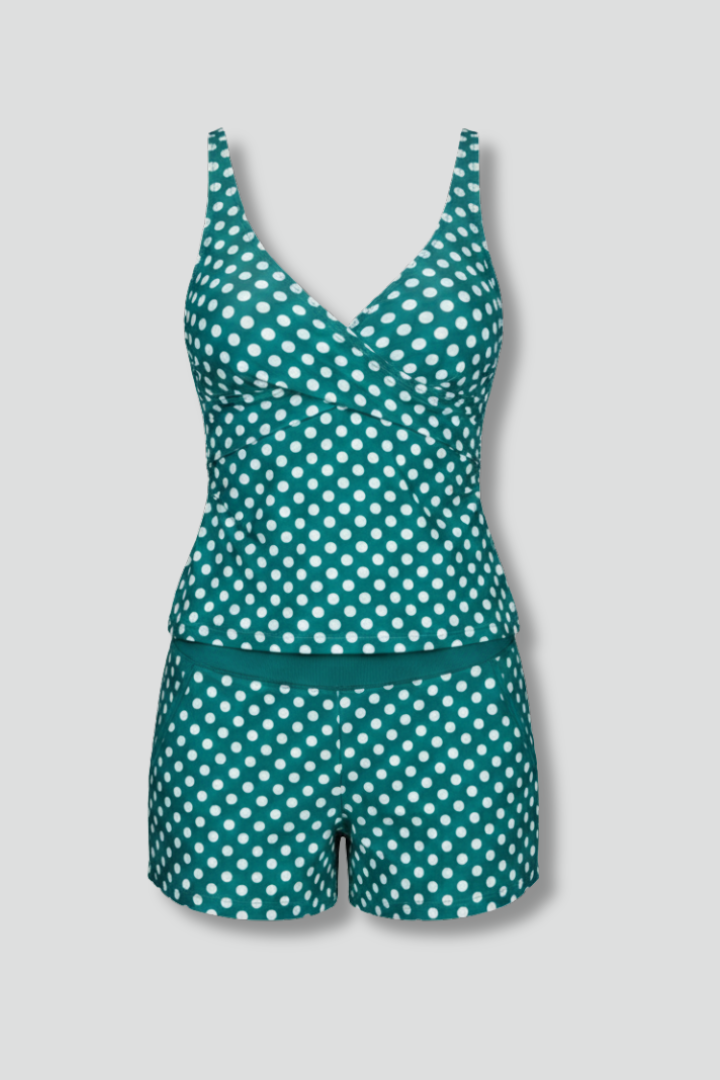 Lauren | Women’s Tankini Swimsuit Set with Tank Top and Shorts
