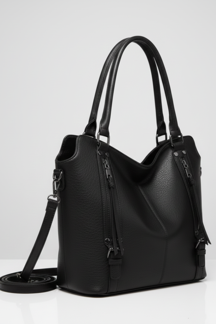 Michelle | Women’s Classic Tote Bag with Dual Handles and Zip Closure