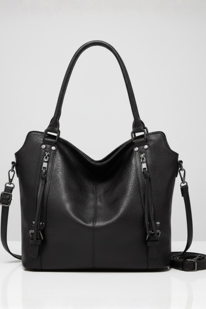 Michelle | Women’s Classic Tote Bag with Dual Handles and Zip Closure