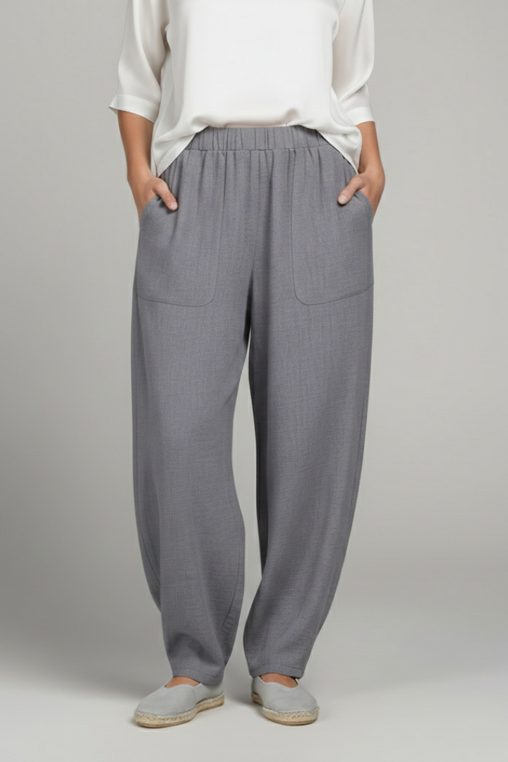 Chloe | Women’s Trousers with Elastic Waist and Side Pockets