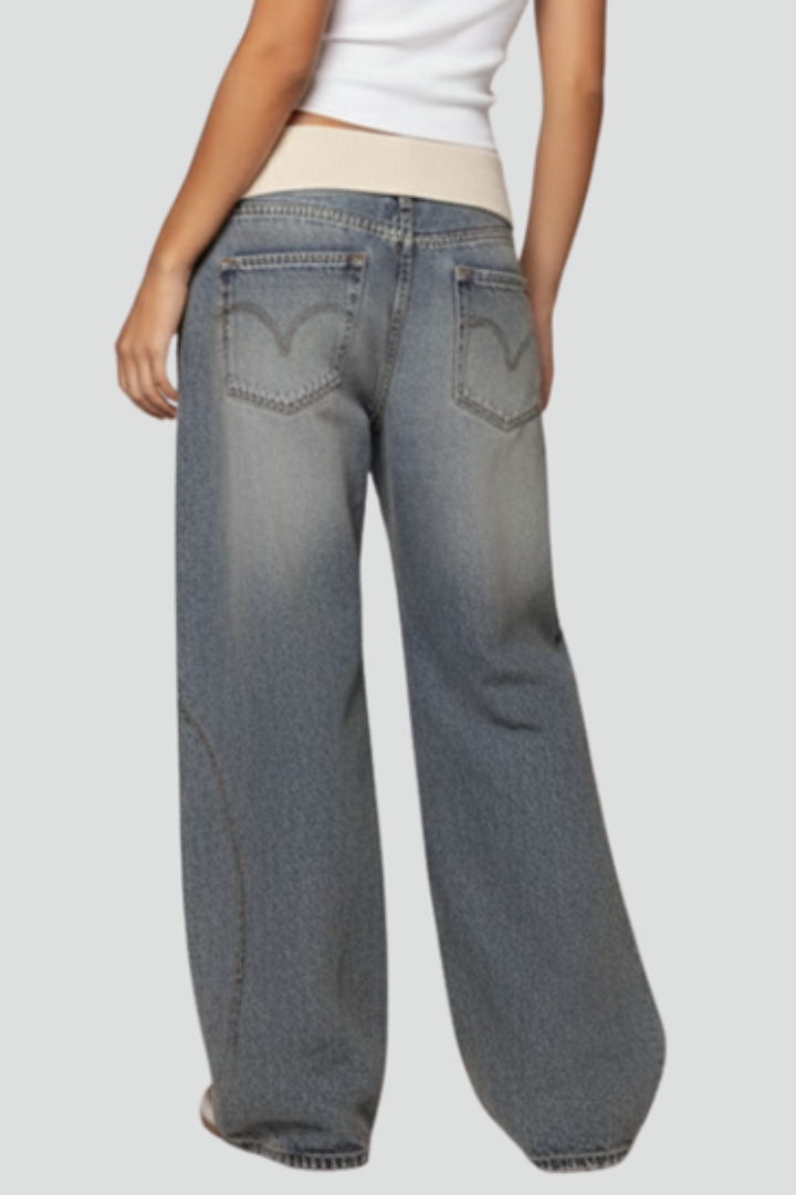 Madison | Women’s Casual Baggy Wide-Leg Denim Trousers