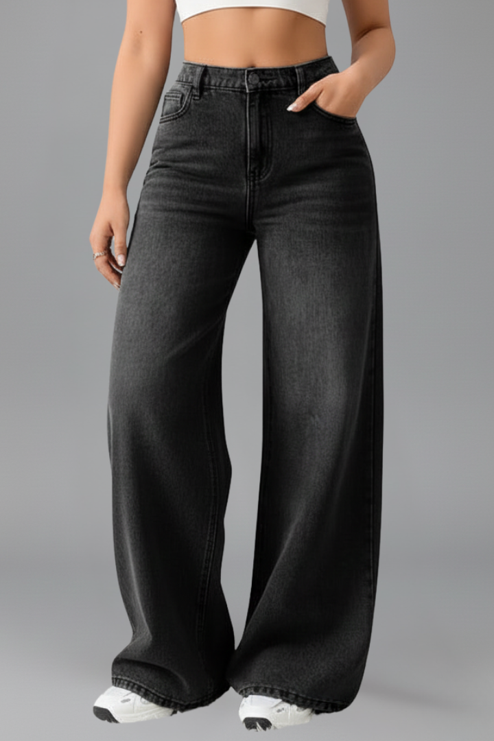 Evelyn | Women’s High-Rise Wide-Leg Denim Jeans
