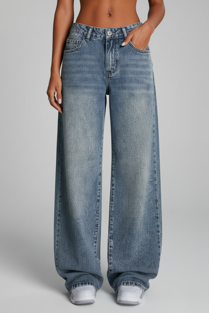Fiona | Women’s Relaxed Wide-Leg Denim Jeans