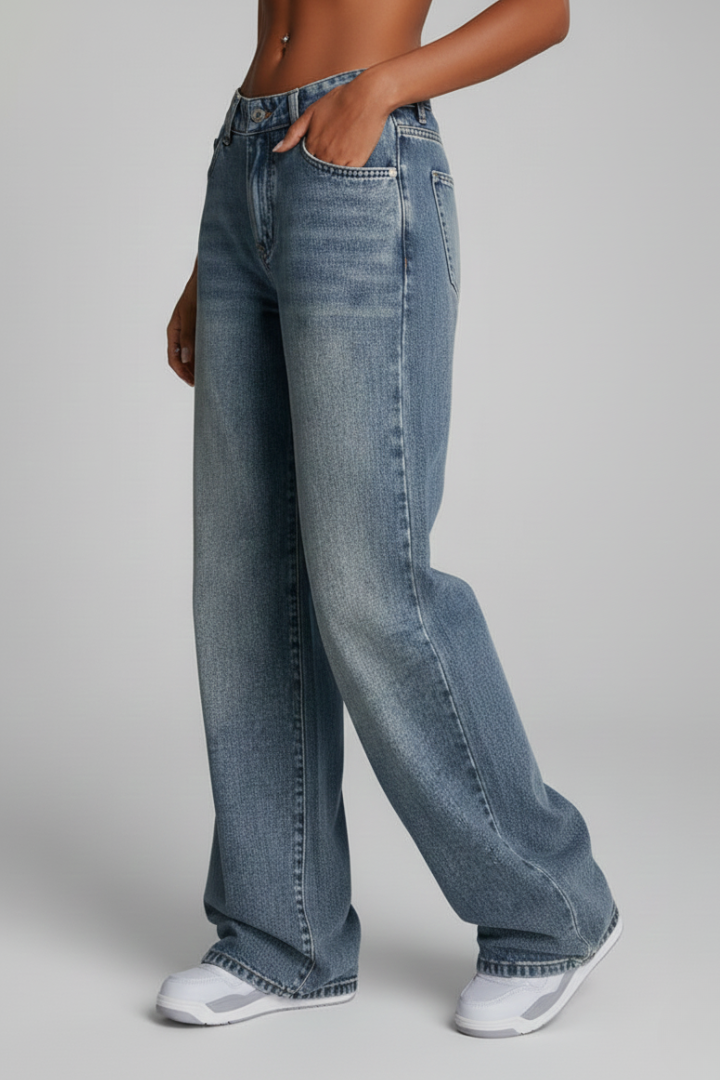 Fiona | Women’s Relaxed Wide-Leg Denim Jeans