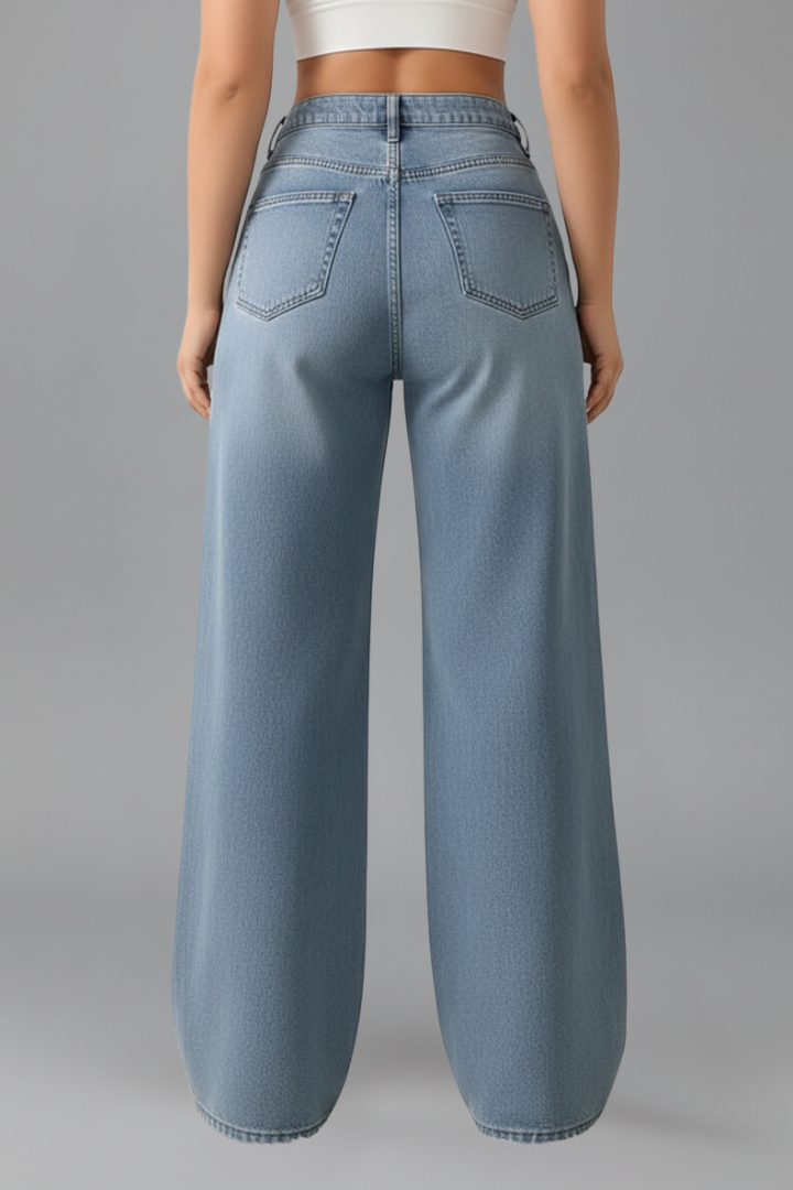 Evelyn | Women’s High-Rise Wide-Leg Denim Jeans