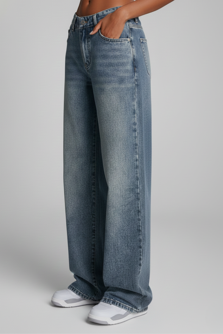 Fiona | Women’s Relaxed Wide-Leg Denim Jeans