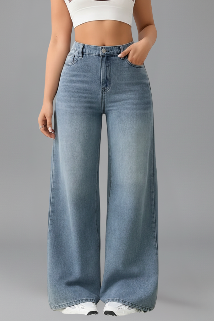 Evelyn | Women’s High-Rise Wide-Leg Denim Jeans