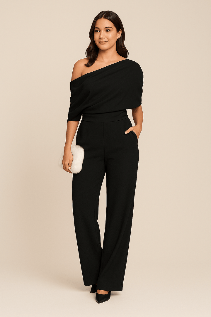 Margaret | Women’s Chic One-Shoulder Spring Jumpsuit