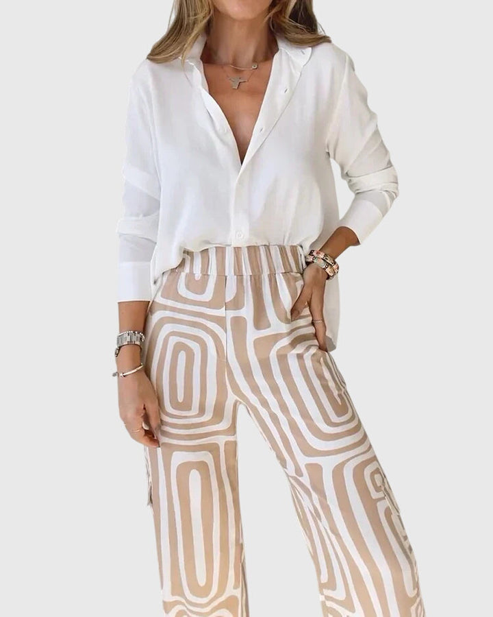 Emilia | Stylish Pants + Free Blouse &amp; Belt