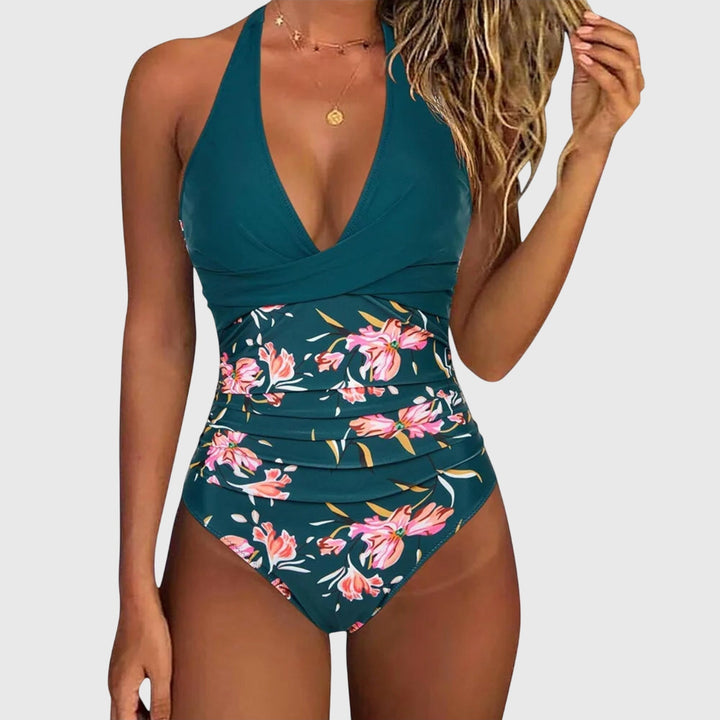 Nicole | Women’s Florence V-Neck Floral Swimsuit