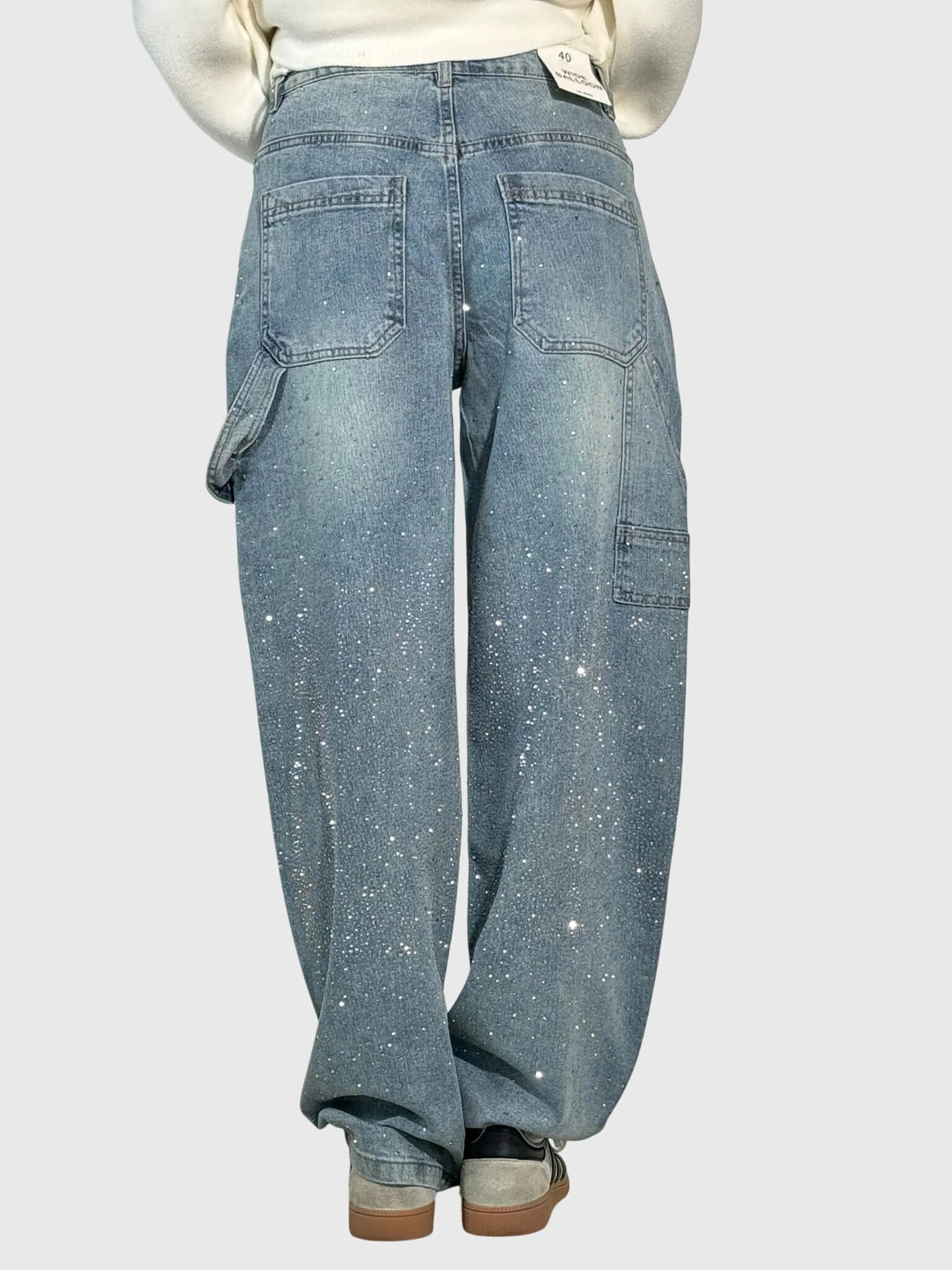 Kimberly | Women’s Sparkle Diamond Denim Pants