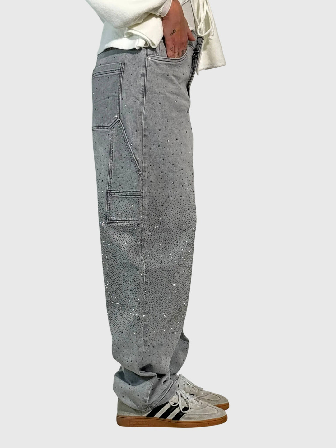 Kimberly | Women’s Sparkle Diamond Denim Pants