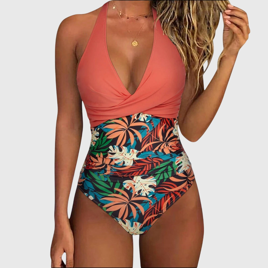 Nicole | Women’s Florence V-Neck Floral Swimsuit