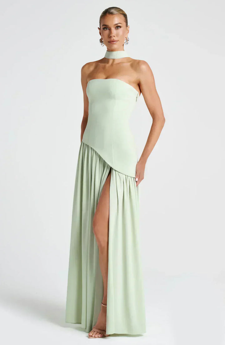 Emily | Women Wedding Guest Asymmetric Maxi Dress